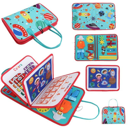 Felt Learning Board Early Childhood Education Toys Dressing Practice Busy Board