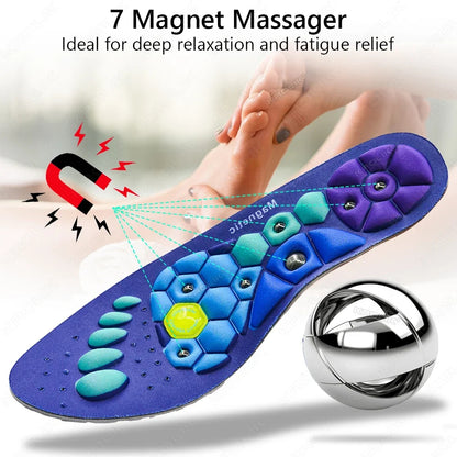 Medical Magnetic Insole Therapy Sports Insoles Orthopedic Insoles Massage Foot Weight Loss Slimming Acupressure Anti-fatigue Health Care Shoe Pads