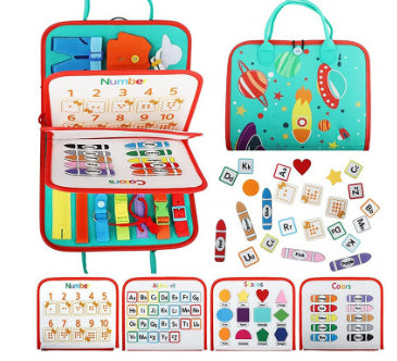 Felt Learning Board Early Childhood Education Toys Dressing Practice Busy Board