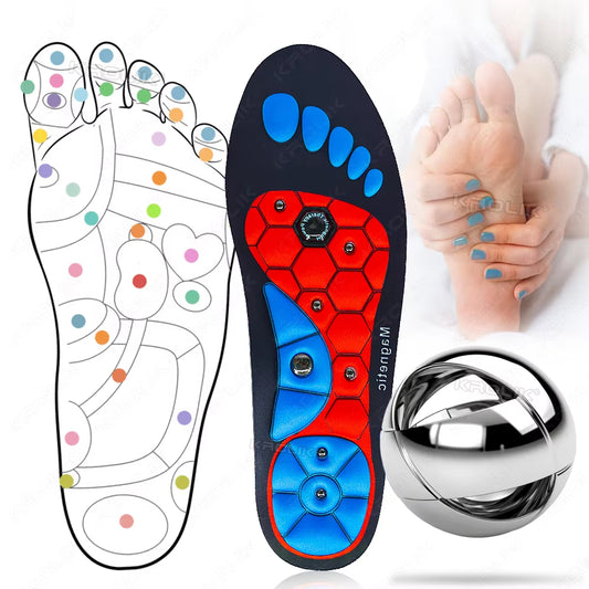 Medical Magnetic Insole Therapy Sports Insoles Orthopedic Insoles Massage Foot Weight Loss Slimming Acupressure Anti-fatigue Health Care Shoe Pads