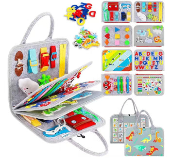 Felt Learning Board Early Childhood Education Toys Dressing Practice Busy Board