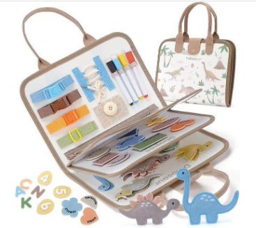 Felt Learning Board Early Childhood Education Toys Dressing Practice Busy Board